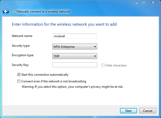 Edit Wireless Network Settings Vista