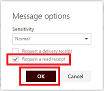 outlook read receipt information