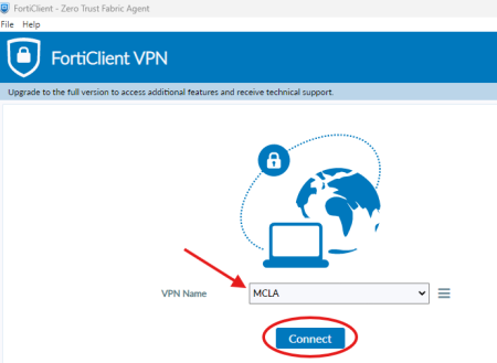 Remote Access VPN Client - FortiClient - TechHelp@MCLA